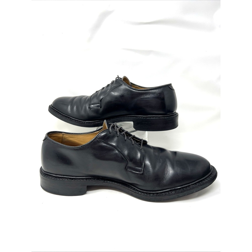 Allen Edmonds Warton Derby Oxford Black Leather Size 11 Dainite Soles - Picture 3 of 15